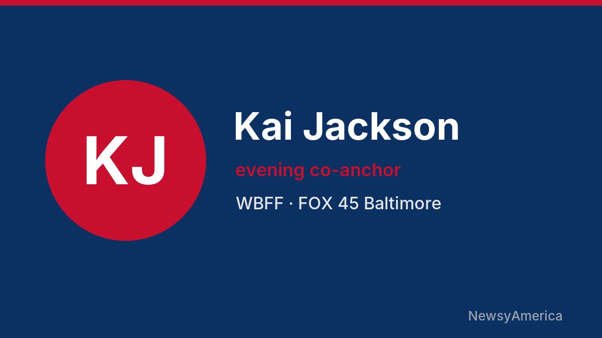 Kai Jackson – WBFF, Baltimore