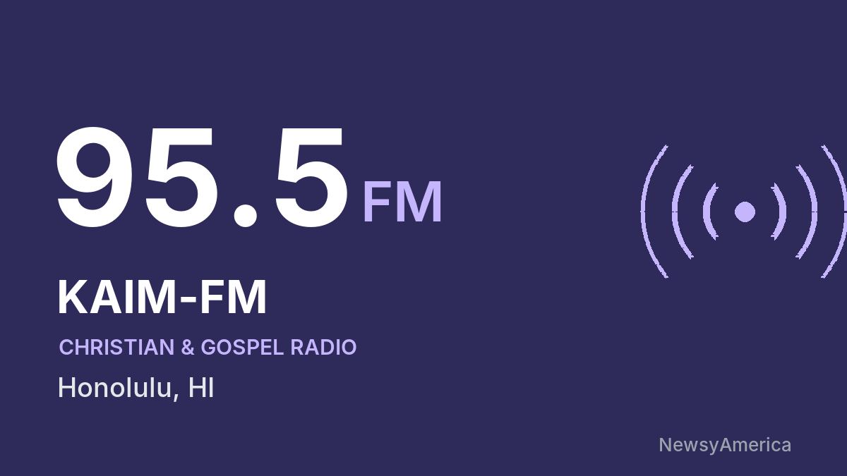KAIM-FM 95.5 FM – Honolulu