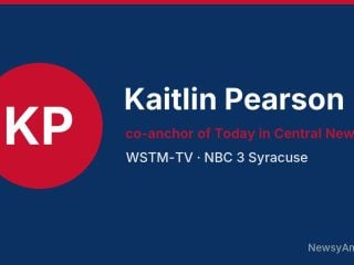 Kaitlin Pearson, co-anchor of Today in Central New York, WSTM-TV