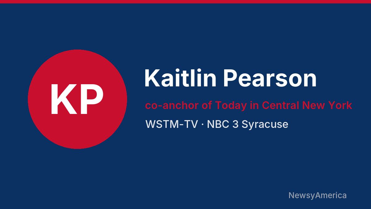 Kaitlin Pearson – WSTM-TV, Syracuse