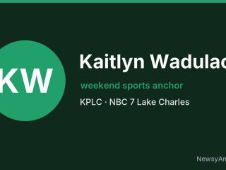 Kaitlyn Wadulack, weekend sports anchor, KPLC