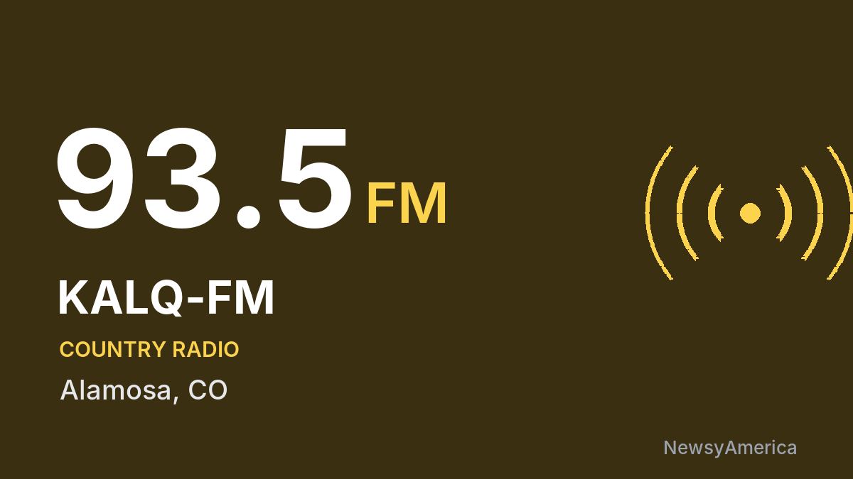 KALQ-FM 93.5 FM – Alamosa