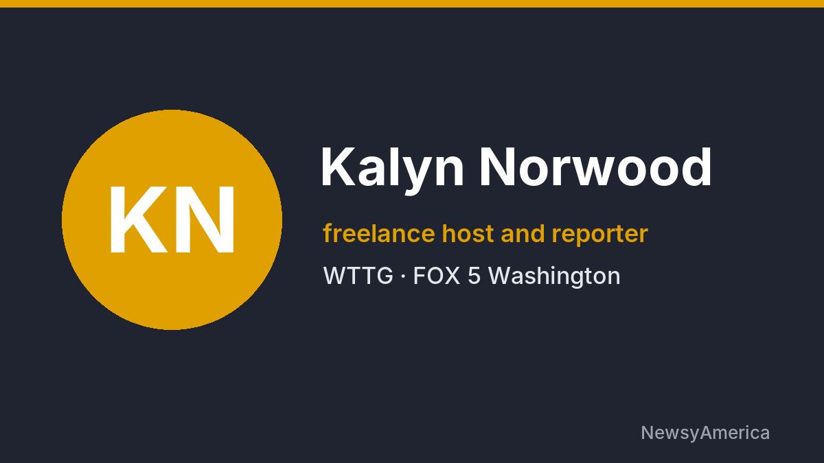 Kalyn Norwood – WTTG, Washington