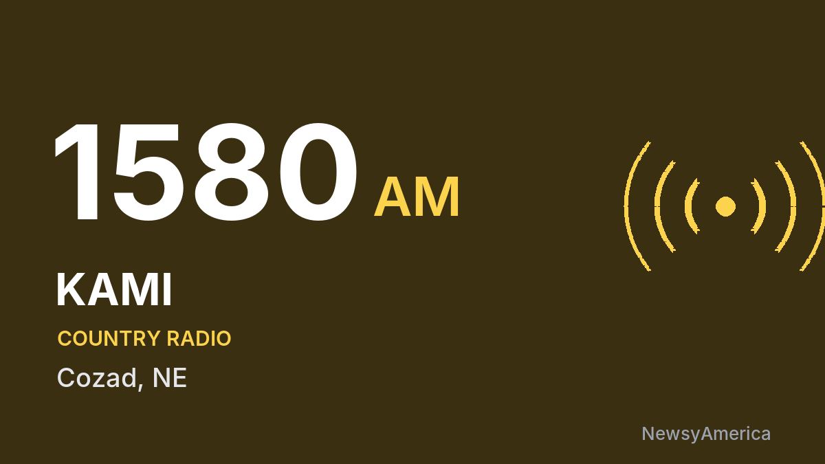 KAMI 1580 AM – Cozad