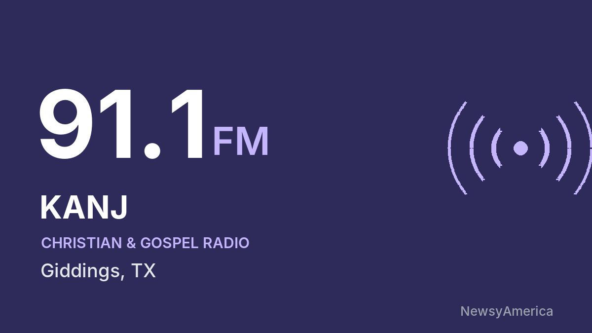 KANJ 91.1 FM – Giddings