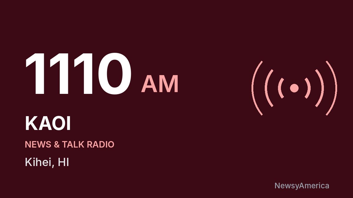 KAOI 1110 AM – Kihei