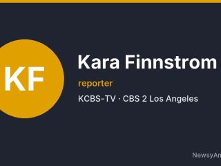 Kara Finnstrom, reporter, KCBS-TV