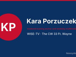 Kara Porzuczek, weekend evening anchor and weekday multimedia journalist, WISE-TV