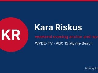 Kara Riskus, weekend evening anchor and reporter, WPDE-TV