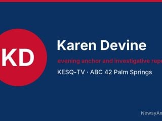 Karen Devine, evening anchor and investigative reporter, KESQ-TV