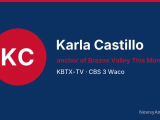 Karla Castillo, anchor of Brazos Valley This Morning, KBTX-TV