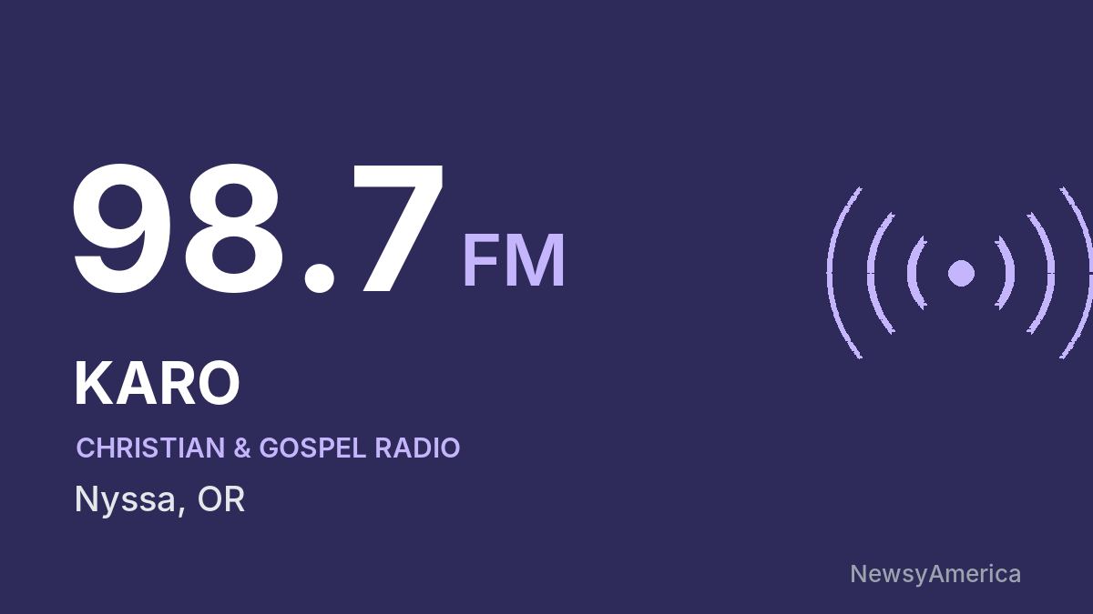 KARO 98.7 FM – Nyssa
