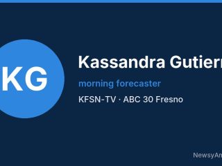 Kassandra Gutierrez, morning forecaster, KFSN-TV