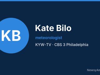 Kate Bilo, meteorologist, KYW-TV