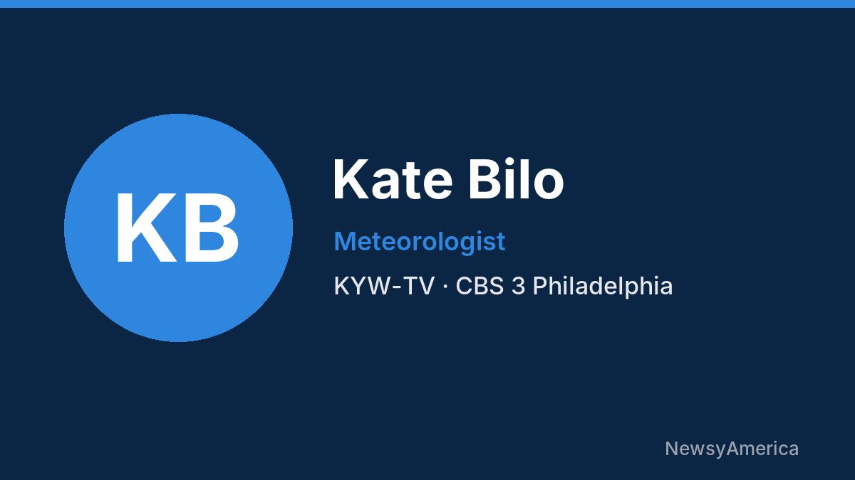 Kate Bilo – KYW-TV, Philadelphia