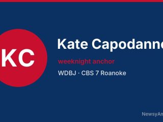 Kate Capodanno, weeknight anchor, WDBJ