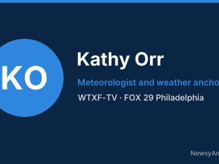 Kathy Orr, Meteorologist and weather anchor, WTXF-TV