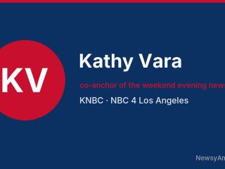 Kathy Vara, co-anchor of the weekend evening newscasts, KNBC