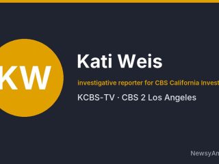 Kati Weis, investigative reporter for CBS California Investigates, KCBS-TV