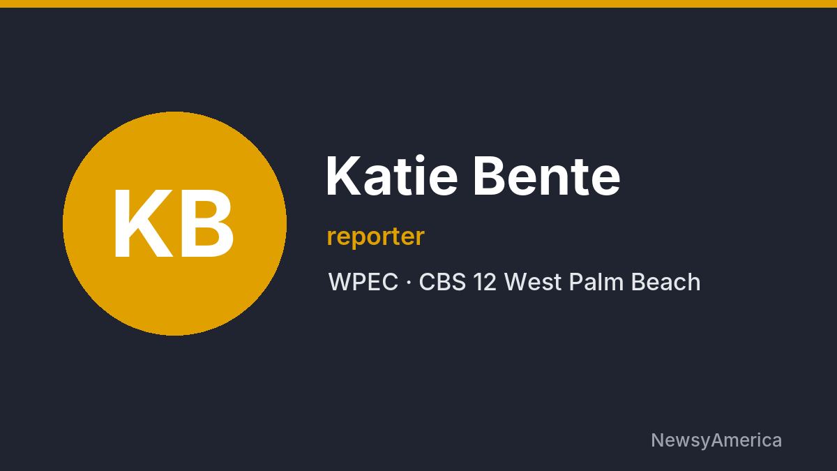 Katie Bente – WPEC, West Palm Beach