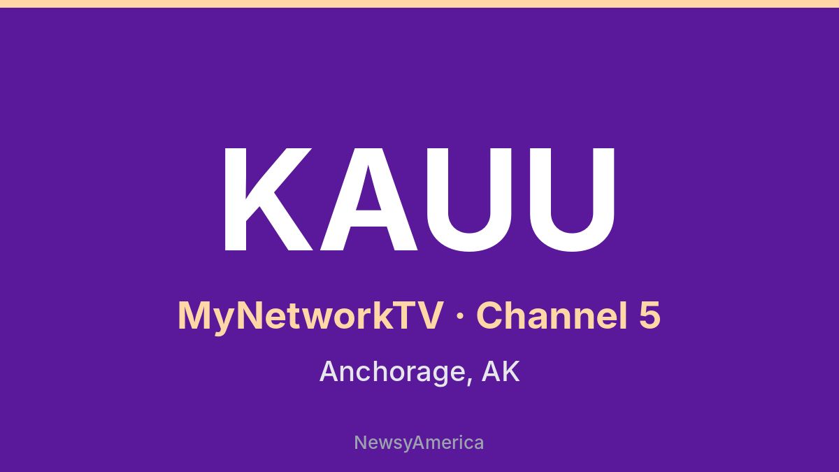 KAUU – MyNetworkTV 5 Anchorage