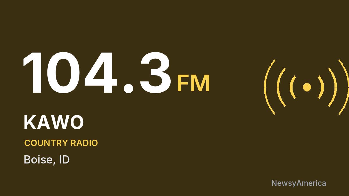 KAWO 104.3 FM – Boise