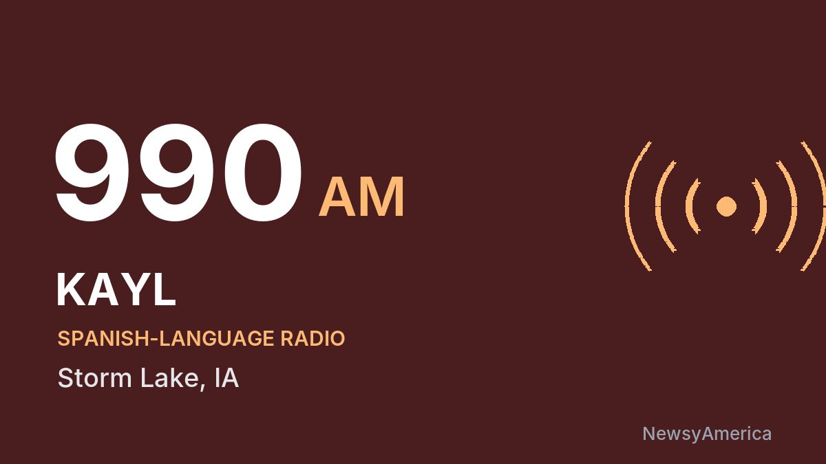 KAYL 990 AM – Storm Lake