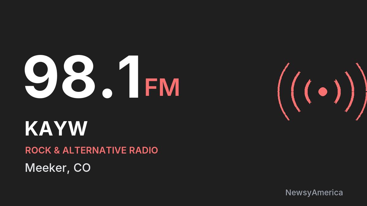 KAYW 98.1 FM – Meeker