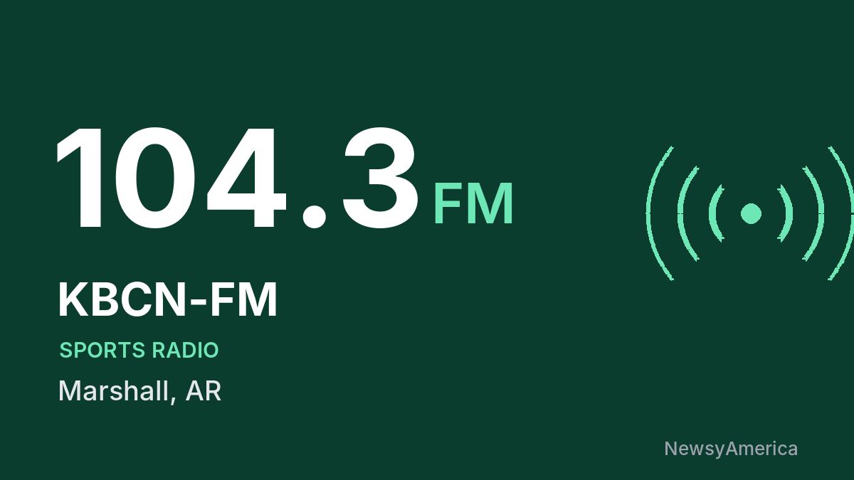 KBCN-FM 104.3 FM – Marshall