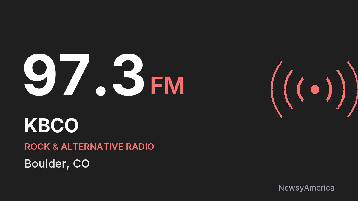 KBCO 97.3 FM – Boulder