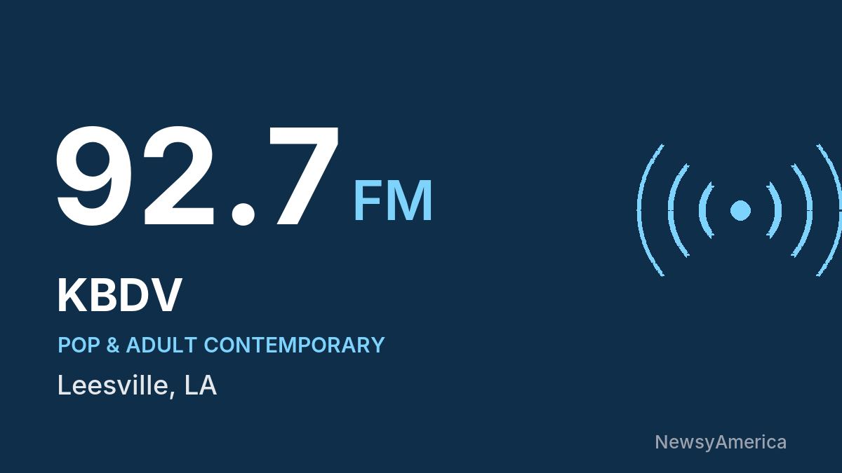 KBDV 92.7 FM – Leesville