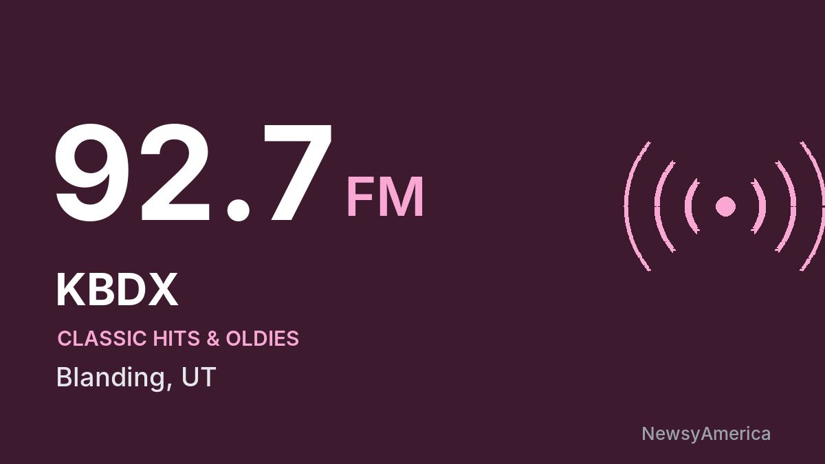 KBDX 92.7 FM – Blanding