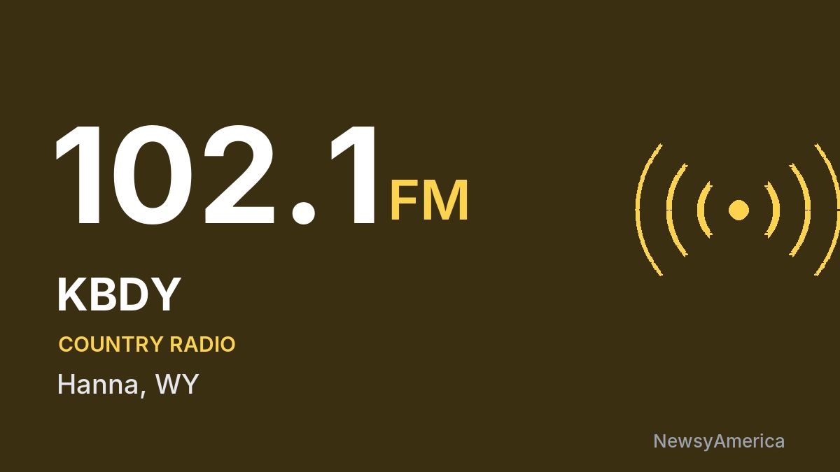 KBDY 102.1 FM – Hanna