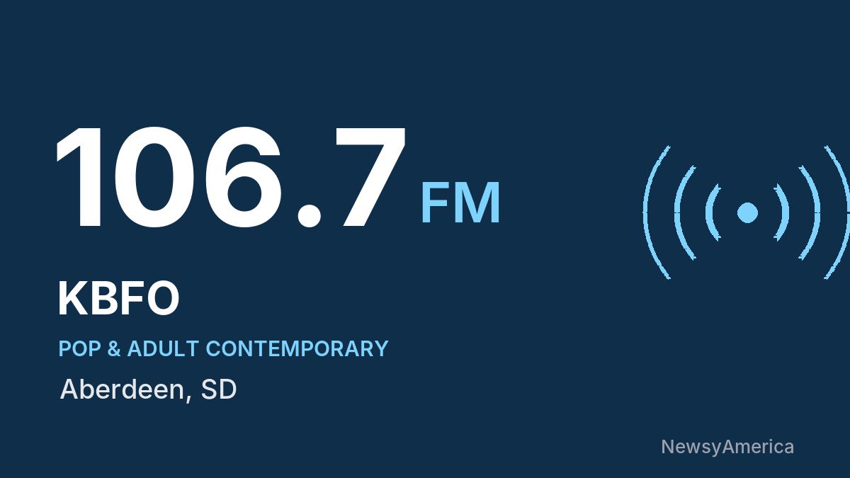 KBFO 106.7 FM – Aberdeen