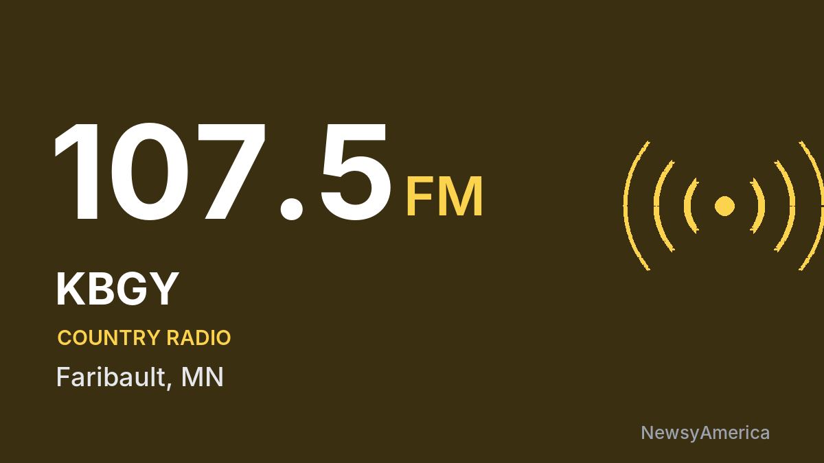 KBGY 107.5 FM – Faribault