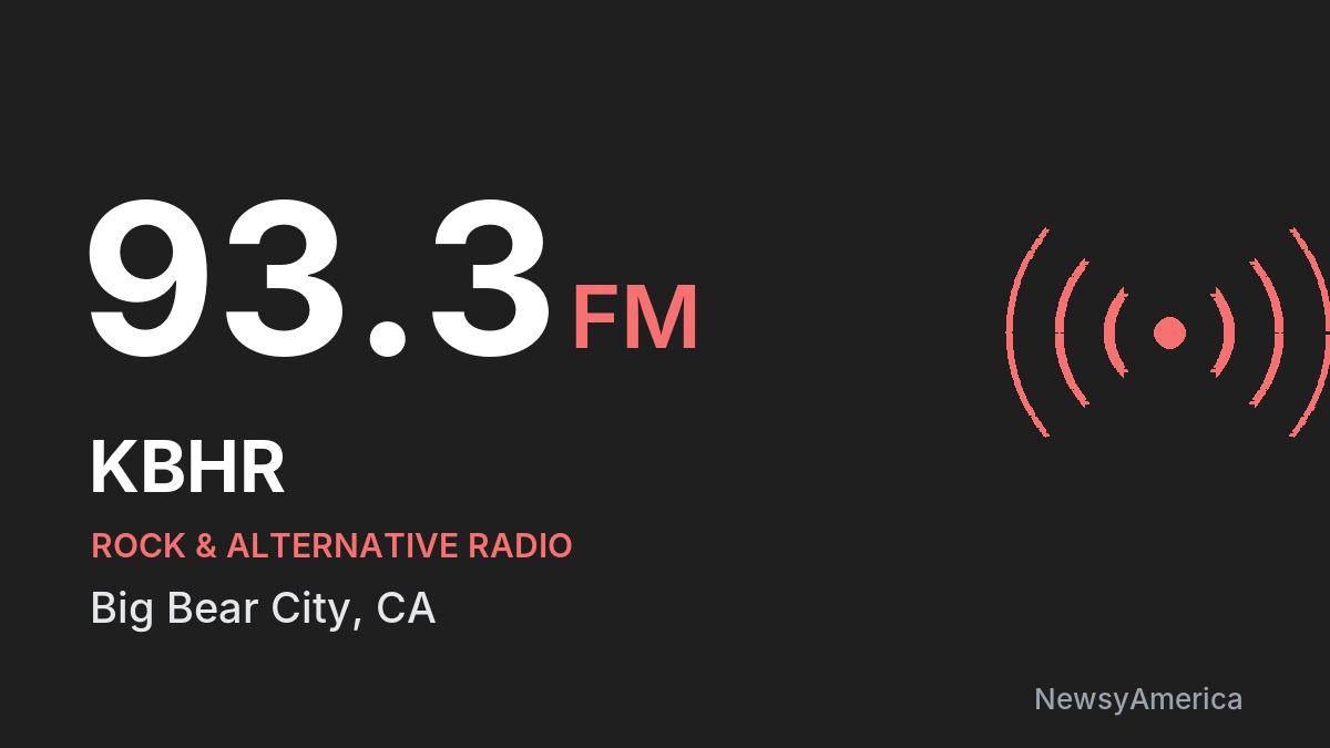 KBHR 93.3 FM – Big Bear City