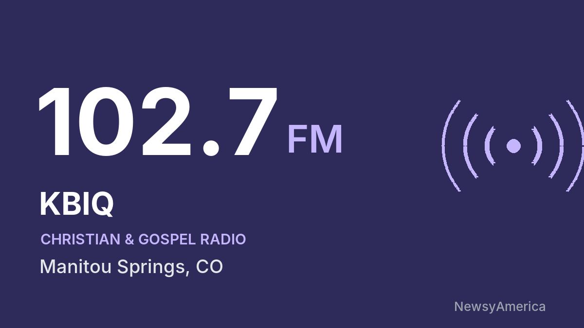 KBIQ 102.7 FM – Manitou Springs