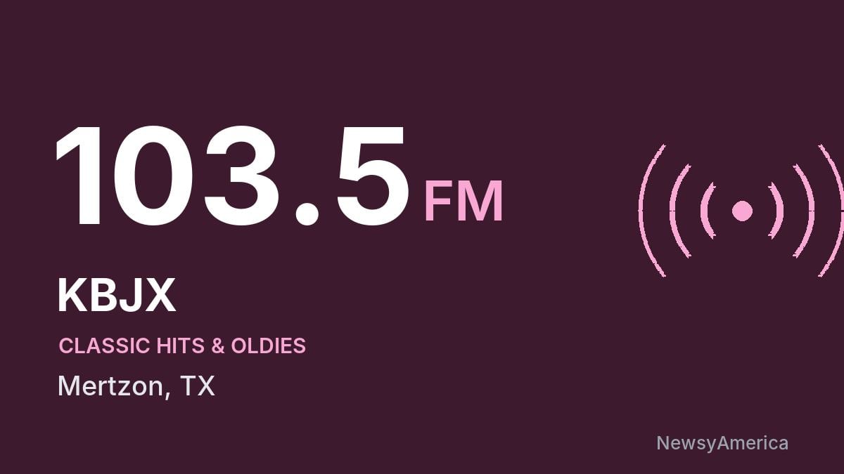KBJX 103.5 FM – Mertzon