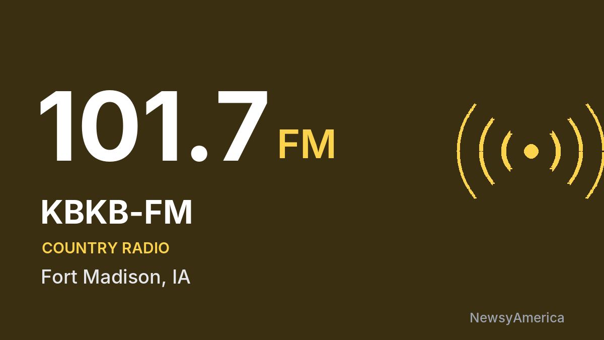 KBKB-FM 101.7 FM – Fort Madison