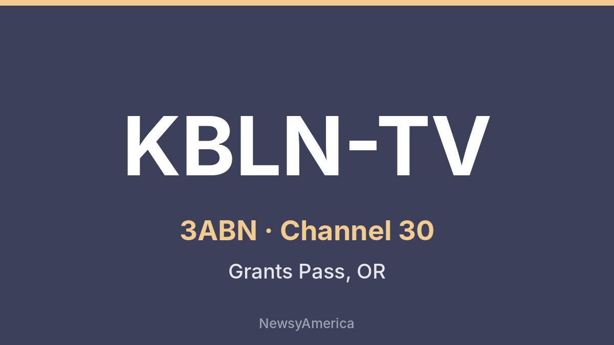 KBLN-TV – 3ABN 30 Medford