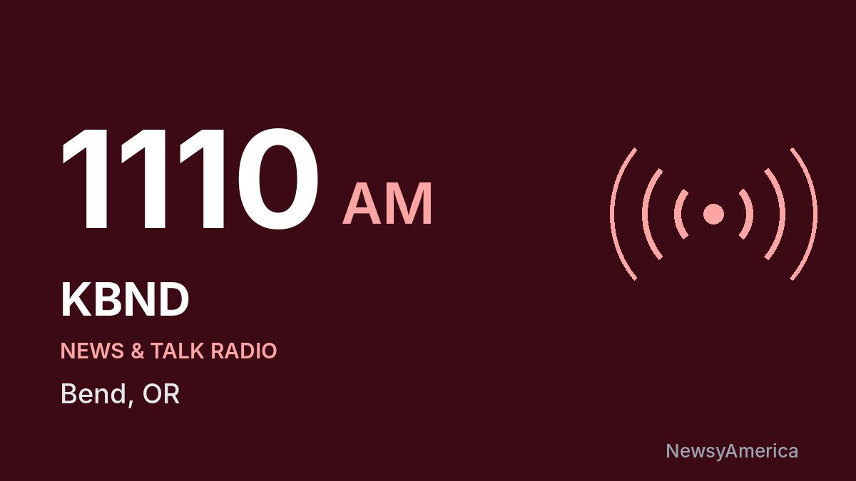 KBND 1110 AM – Bend