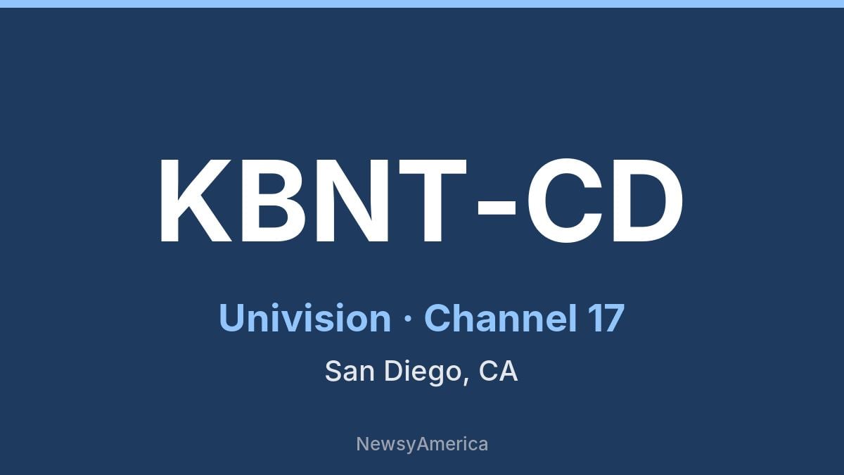 KBNT-CD – Univision 17 San Diego