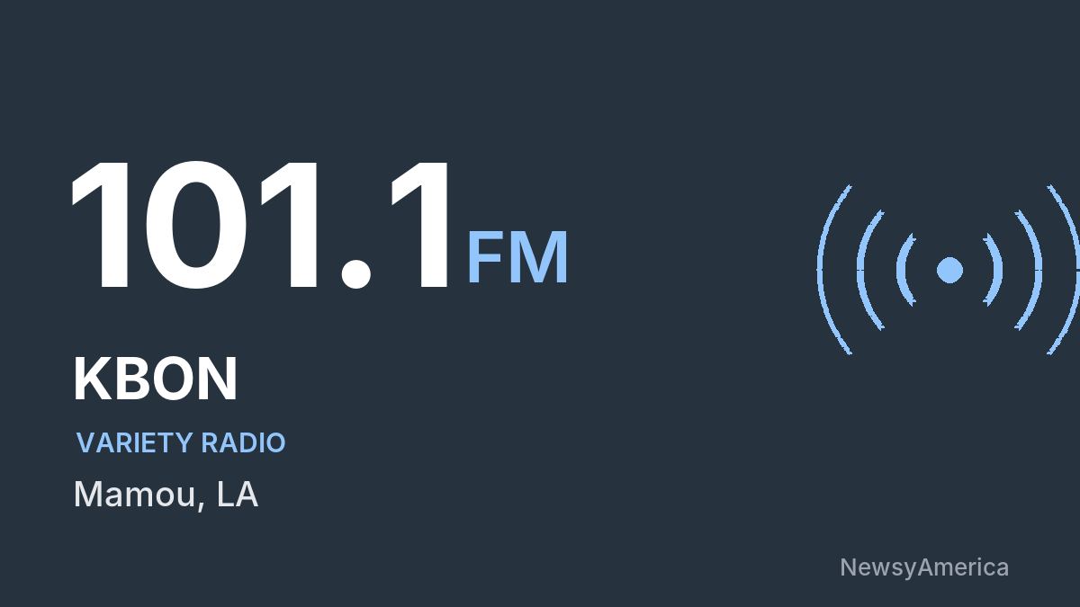 KBON 101.1 FM – Mamou
