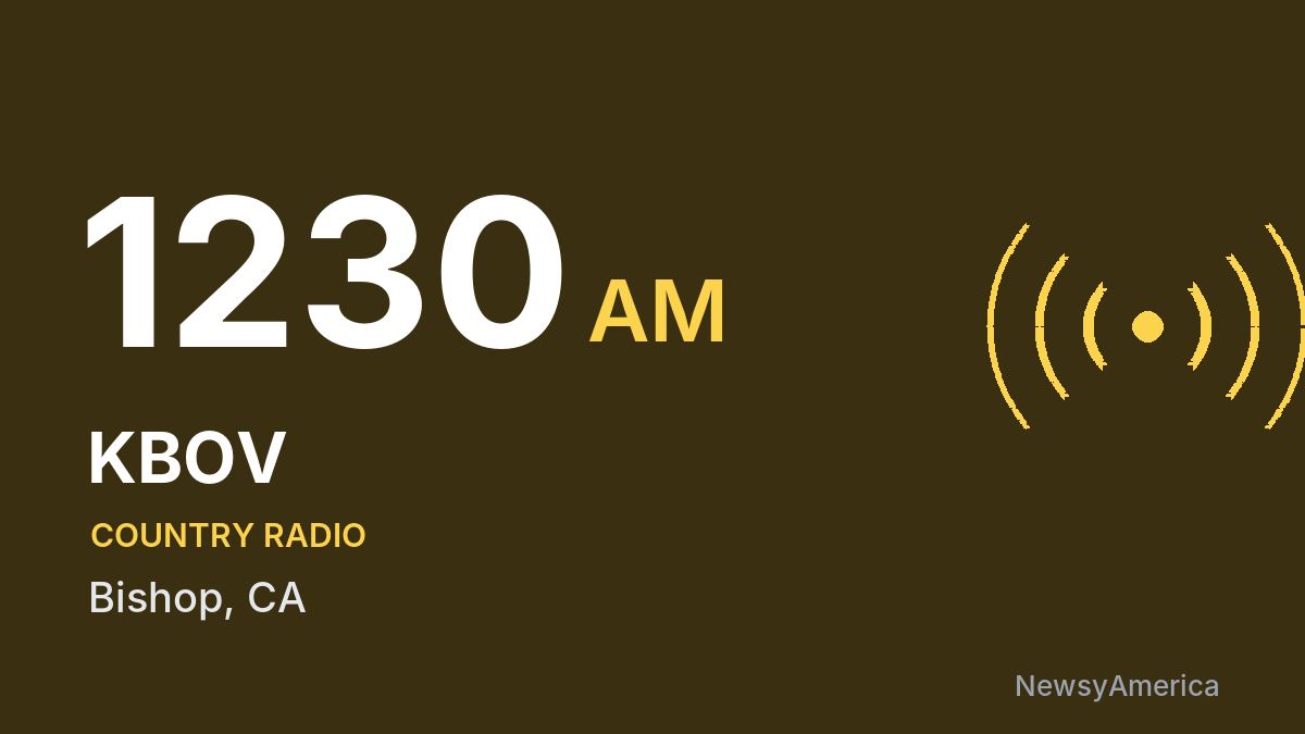 KBOV 1230 AM – Bishop