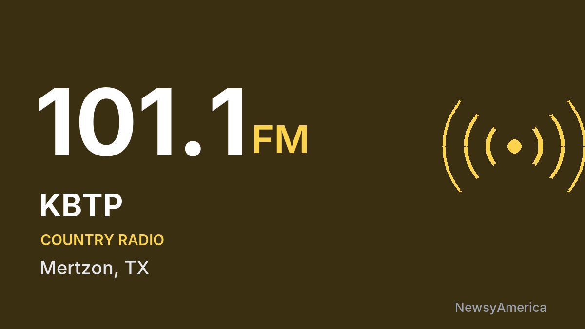 KBTP 101.1 FM – Mertzon