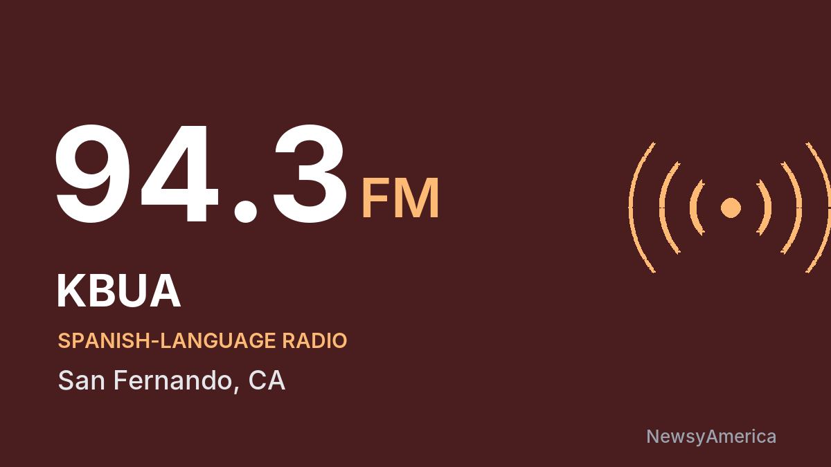 KBUA 94.3 FM – San Fernando