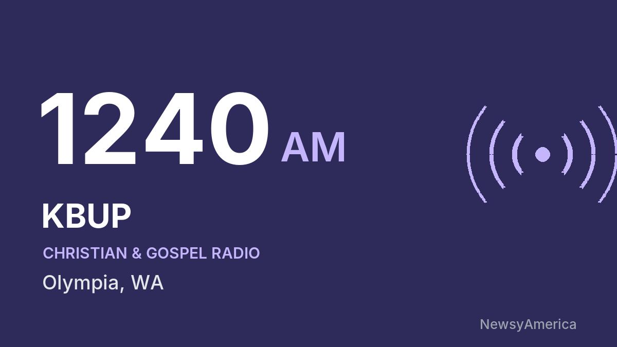 KBUP 1240 AM – Olympia