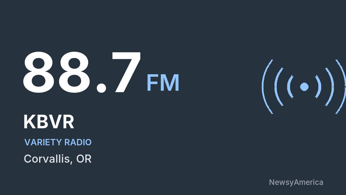 KBVR 88.7 FM – Corvallis