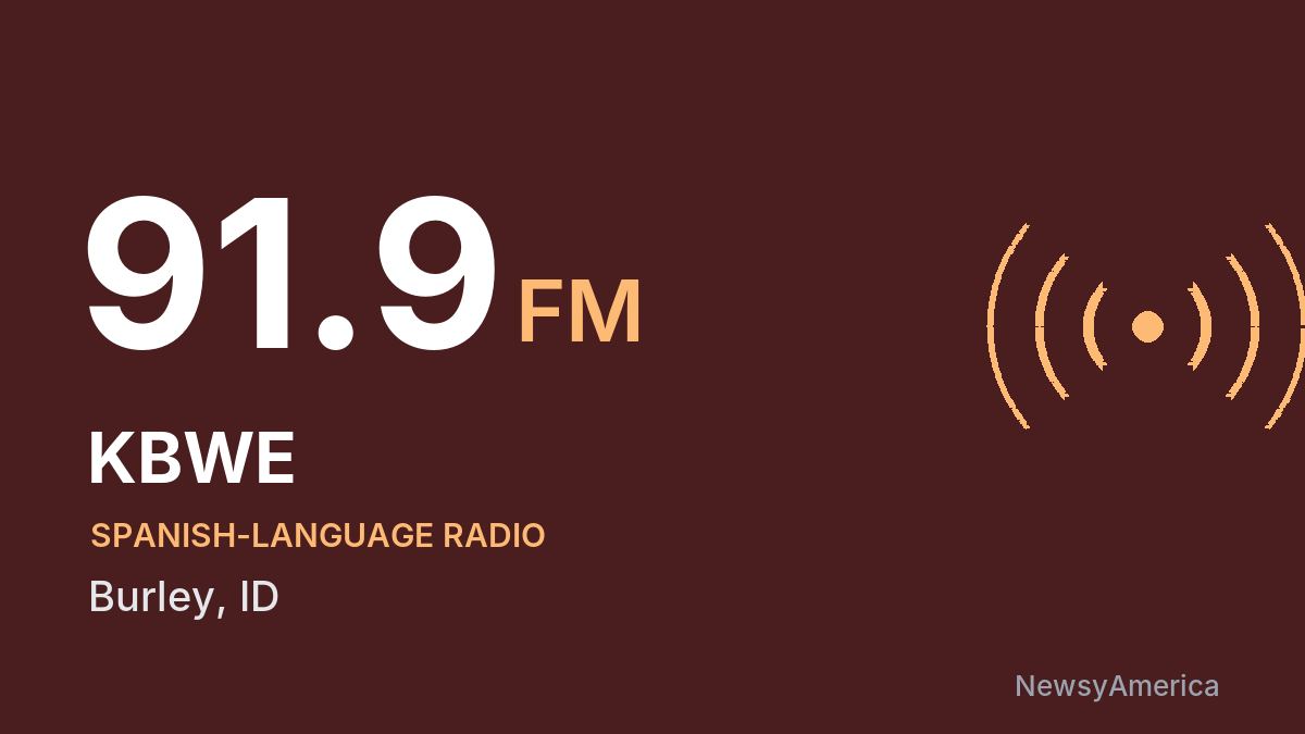 KBWE 91.9 FM – Burley