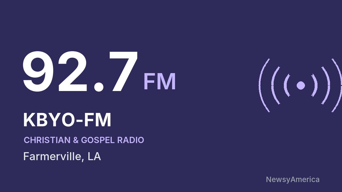 KBYO-FM 92.7 FM – Farmerville